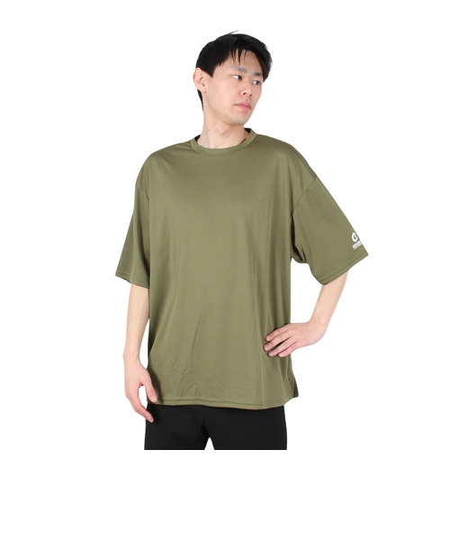 半袖Tシャツ メンズ プリントメッシュTシャツ CT2S3345-TR863-DGSD OLIVE