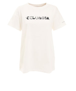 コロンビア（Columbia）半袖Tシャツ ヤハラフォレスト ショートスリーブ PL3837 125 ホワイト