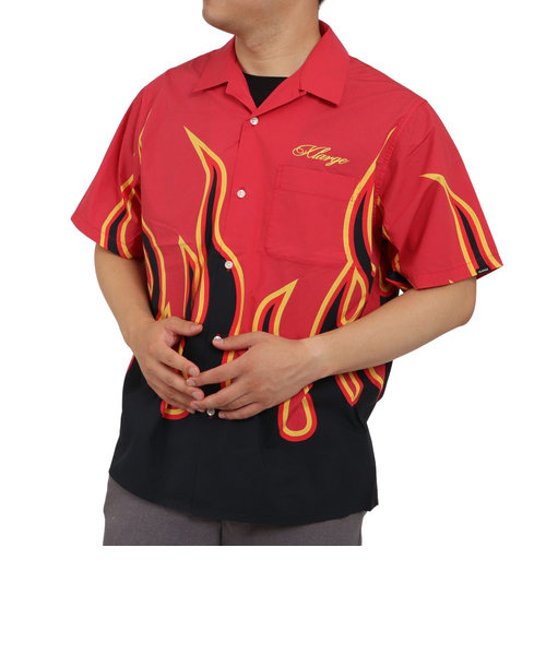 エクストララージ（XLARGE）FLAME 半袖シャツ 101222014005-RED
