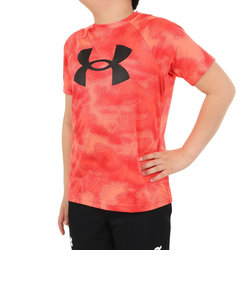 アンダーアーマー（UNDER ARMOUR）Tシャツ 半袖 キッズ ジュニア テック ビッグロゴ PRINTED 1363278 877