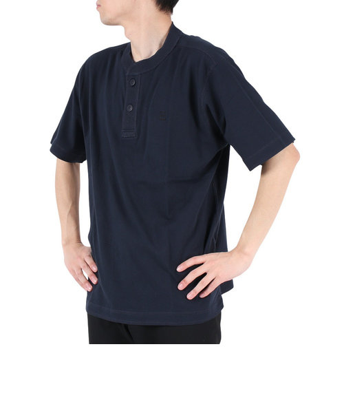 エルケクス（ELKEX）ベーシックヘンリー 半袖Tシャツ EKM3S10006 NVY
