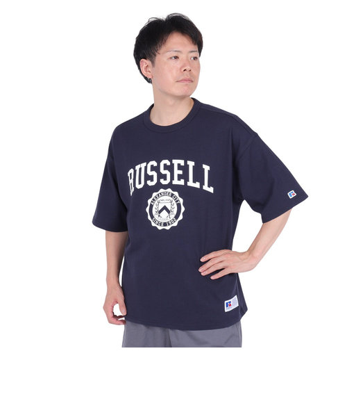 ラッセル（RUSSELL）半袖Tシャツ メンズ 88/12 カレッジクルーネックTシャツ RBM23S0005 NVY