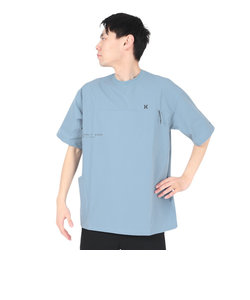 ハーレー（HURLEY）ラッシュガード ファントム ウーブン オーバーサイズド アイコン半袖Tシャツ MUT2411010-DBLE