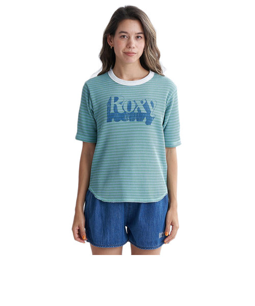 ロキシー（ROXY）HUGGABLE ワッフル素材 半袖Tシャツ 24SPRST241076BBO