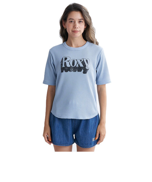 ロキシー（ROXY）HUGGABLE ワッフル素材 半袖Tシャツ 24SPRST241076BGR