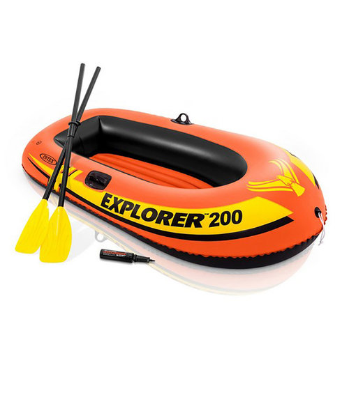 インテックス（INTEX）Explorer200 ボート 3人乗り インフレータブルボート セット 58331