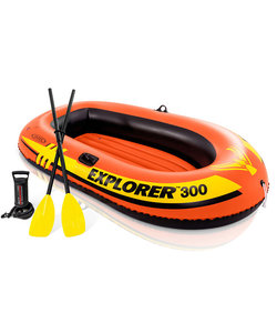 インテックス（INTEX）Explorer300 ボート 3人乗り インフレータブルボート セット 58332