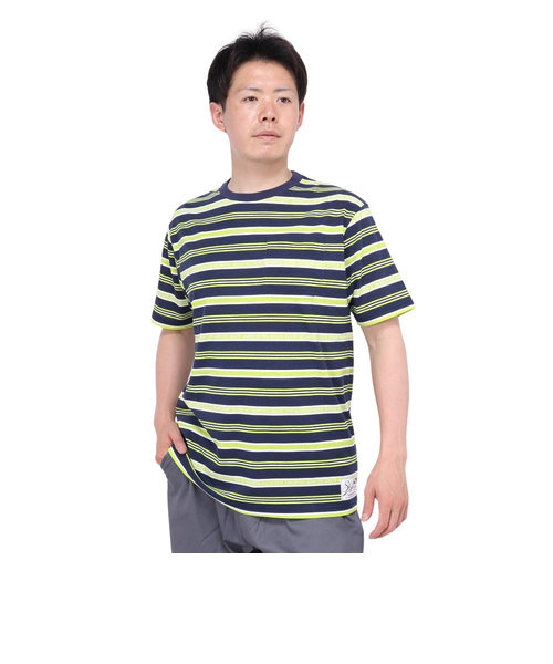 半袖 ストライプ Tシャツ SL24SSM-APP014-NVY