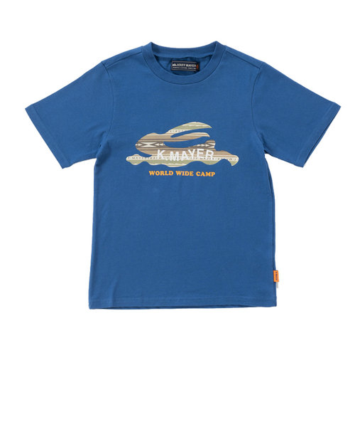 クリフメイヤー（KRIFF MAYER）ジュニア フライングラビット 半袖Tシャツ 2347850K-74:BLUE