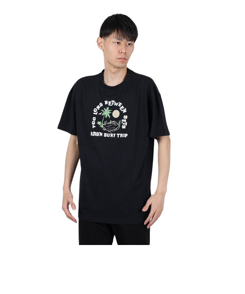 エアボーン（ARBN）PALM TREE 半袖Tシャツ AB24SSM-APP0105-BLK