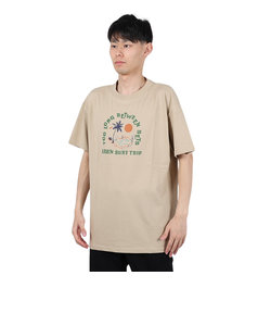 エアボーン（ARBN）ショートスリーブ PALM TREE 半袖 Tシャツ AB24SSM-APP0105-SBEG
