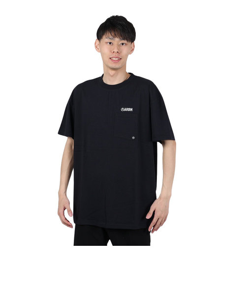 エアボーン（ARBN）FLOWER 半袖Tシャツ AB24SSM-APP0101-BLK