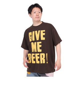 ゴースローキャラバン（GOSLOWCARAVAN）Drymix GIVE ME ビール BIG Tシャツ 325603 BLK