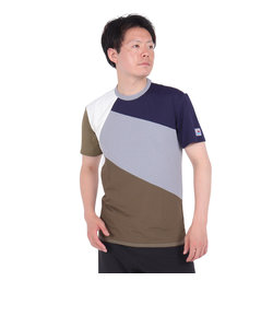 フットマーク（FOOTMARK）ラッシュガード 半袖 ナチュラル プルオーバー Tシャツ カラーブロック 3100315-18 UVカット 水陸両用 虫よけ