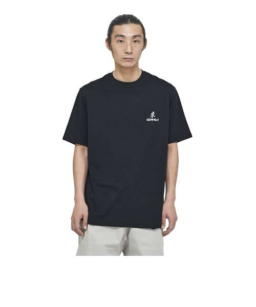 ワンポイント ロゴ 半袖Tシャツ G4SU-T096-BLACK