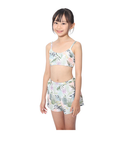 ロキシー（ROXY）ジュニア キッズ 水着 3点セット 半袖 ラッシュTシャツ付き MINI SIMPLY BOTANICAL 24SPTSW241102OW…