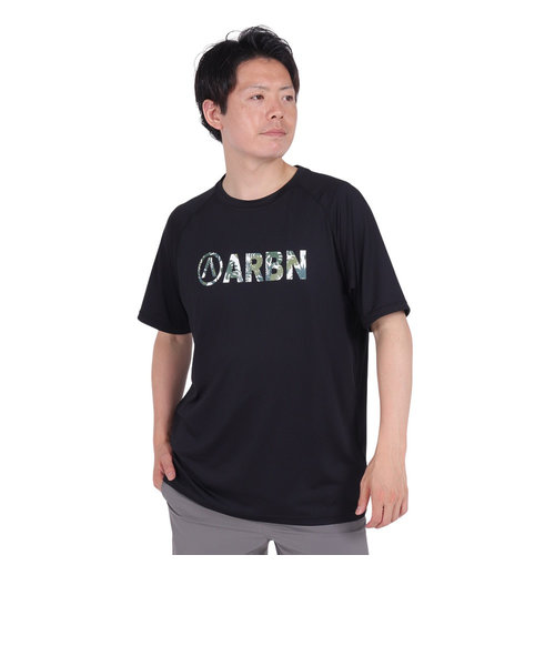 エアボーン（ARBN）ラッシュガード 半袖 Tシャツ AB24SSM-APP0904BLK