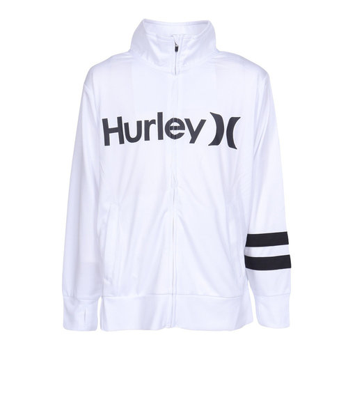 ハーレー（HURLEY）ジュニア ラッシュガード ボーイズ 長袖 ONE AND ONLY フルジップ ジャケット BRG2331002-WHT