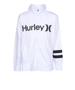 ハーレー（HURLEY）ジュニア ラッシュガード ボーイズ 長袖 ONE AND ONLY フルジップ ジャケット BRG2331002-WHT