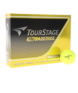 ツアーステージ（TOURSTAGE）ゴルフボール EXTRA DISTANCE イエロー (1ダース 12個) オンライン価格