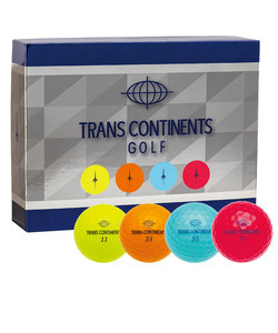 トランスコンチネンツ（TRANS CONTINENTS）ゴルフボール トランスコンチネンツ 1ダース(12個)ボール 4カラーアソート