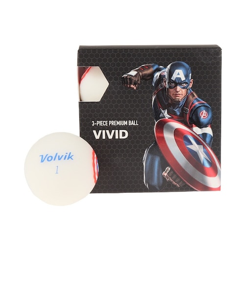 ボルビック Volvik ゴルフボール マーベル キャプテン アメリカ 4個入り Marvel Captain America 4p Victoria Golf Mall店 ヴィクトリアゴルフ の通販 Mall