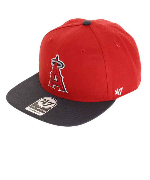 フォーティーセブン（47）帽子 メンズ ロサンゼルス エンゼルス キャップ Red B-SRSTT04WBP-RD 日よけ