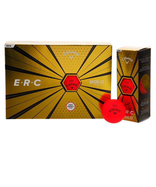 キャロウェイ（CALLAWAY）ゴルフボール E・R・Cボール ボールドレッド 1ダース(12個) ERC 19 BOLD RED Dz