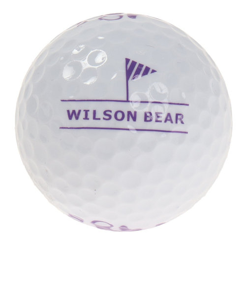 ウイルソンゴルフ（Wilson Golf）ゴルフボール BEAR4 ホワイト 1ダース