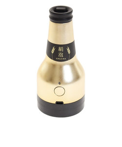 ドウシシャ（DOSHISHA）絹泡ビアサーバー瓶タイプ ゴールド 806161DKB-18GD