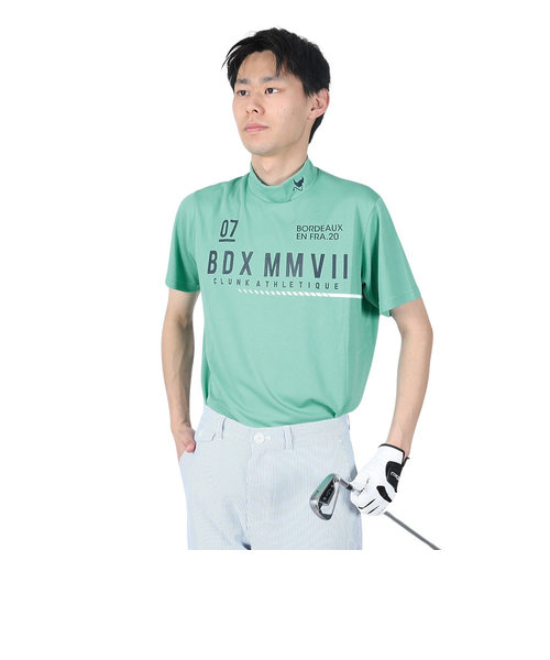 クランク（CLUNK）ゴルフウェア 吸汗 速乾 半袖モックネックシャツ
