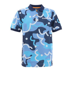 ホーンガーメント（HORN G.M.T）ゴルフウェア 吸水 速乾 半袖 ポロシャツ Roll over Polo HCM-2A-AP08-BLUE