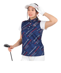 ピン（PING）ゴルフウェア ポロシャツ ドライストレッチカノコ ノースリーブ 622-2160401-120