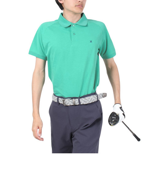 ハーレー（HURLEY）ゴルフウェア 吸汗 速乾 PIQUE 半袖 ポロシャツ MKT2200005-TRQ