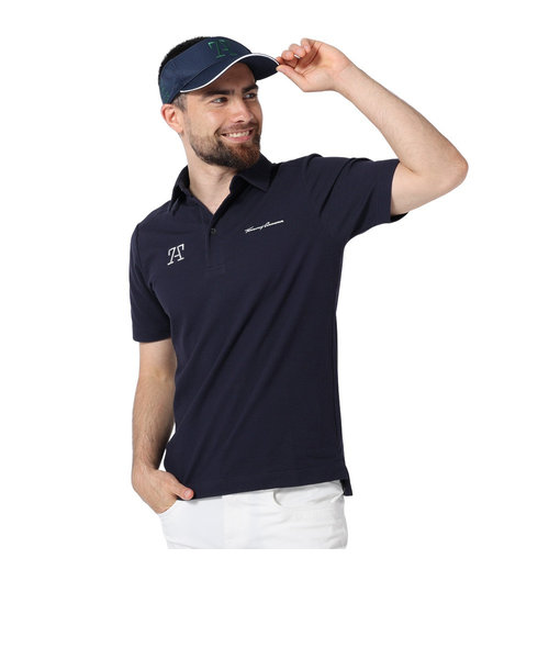 トミーアーマー（Tommy Armour）ゴルフウェア 吸水 速乾 ストレッチサッカー 半袖ポロシャツ TANB22S032146 NVY