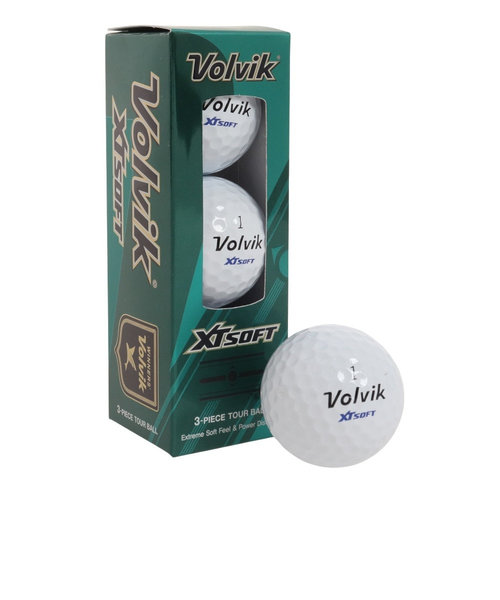 ボルビック（Volvik）ゴルフボール XT SOFT 3個入り SL WHT | Victoria