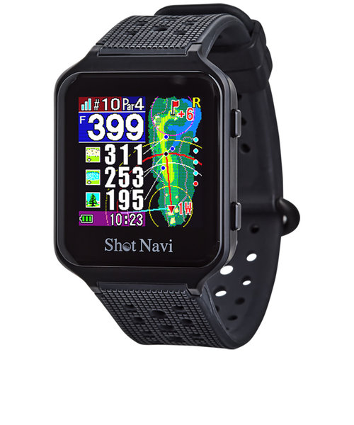 ショットナビ（Shot Navi）腕時計型 GPSナビ AIR エアー ブラック