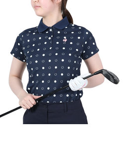 ゴルフウェア 吸汗 速乾 ドライプラス 半袖 ポロシャツ QGWTJA15XB NV00