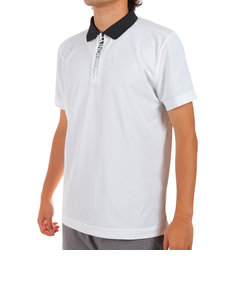 J.LINDEBERGゴルフウェア 半袖 吸水 速乾 ジップアップシャツ 071-26450-004
