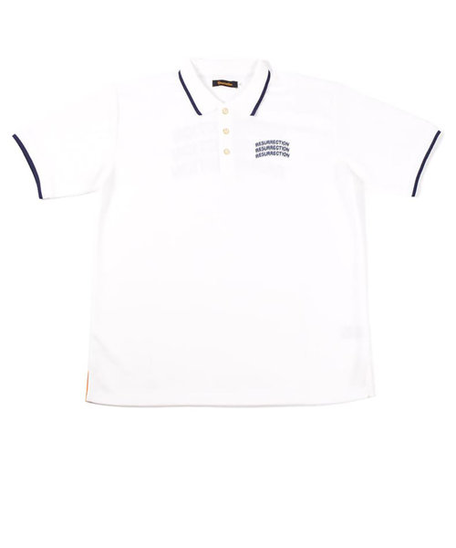 ゴルフウェア 吸水 速乾 トリプルアーチロゴ半袖ポロシャツ PS12-M WH