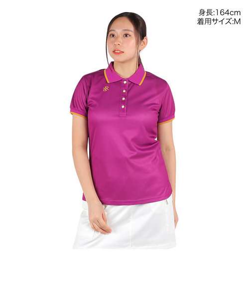 ゴルフウェア 速乾 GMバックライン半袖ポロシャツ PS02-W BU