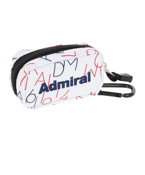 アドミラル ゴルフ（Admiral GOLF）ボールポーチ モノグラム ADMZ1BE5-WHT