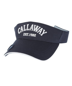 キャロウェイ（CALLAWAY）ゴルフ 吸汗 速乾 ツバ先マーカー用マグネット入りロゴ刺繍バイザー C23191113-1120