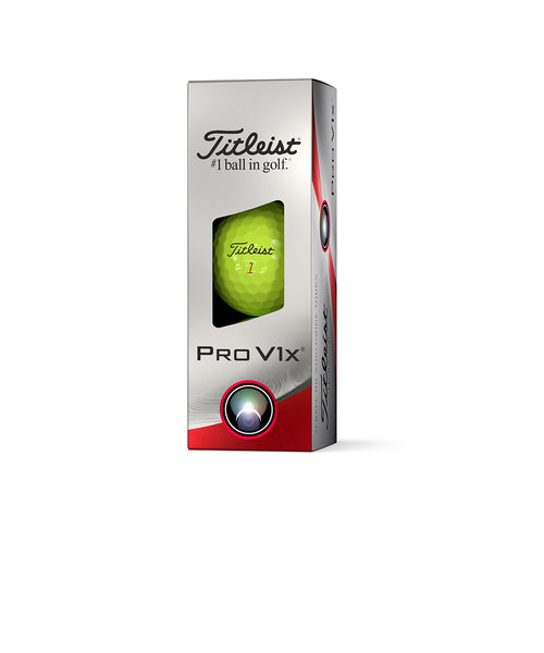 タイトリスト（TITLEIST）ゴルフボール PRO V1x プロV1x イエロー T2148S-3PJ スリーブ(3個入り)