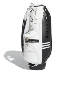 アディダス（adidas）ゴルフ キャディバッグ カート式 8.5型 5分割 スリーストライプ E0479-HG5753BK