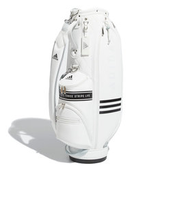 アディダス（adidas）ゴルフ キャディバッグ カート式 8.5型 5分割 スリーストライプ E0479-HG8241WH