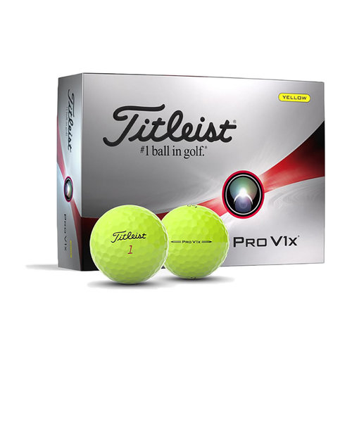 タイトリスト（TITLEIST）ゴルフボール PRO V1x プロV1x イエロー T2148S-J ダース 12個入り