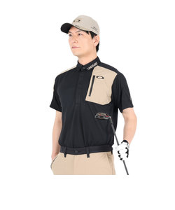 オークリー（OAKLEY）ゴルフウェア 吸汗 速乾 接触冷感 STALWART HYB 半袖ポロシャツ FOA405350-02E