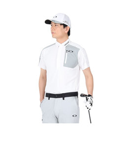 オークリー（OAKLEY）ゴルフウェア 吸汗 速乾 接触冷感 STALWART HYB 半袖ポロシャツ FOA405350-100