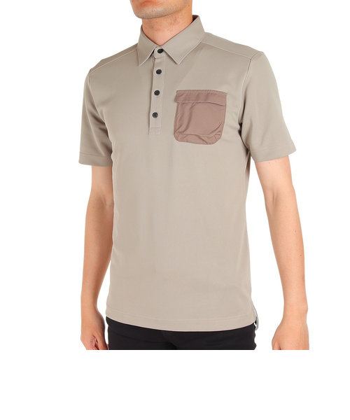 トミーアーマー（Tommy Armour）ゴルフウェア 半袖ポケット付きポロシャツ TANKH23S030019 BGE
